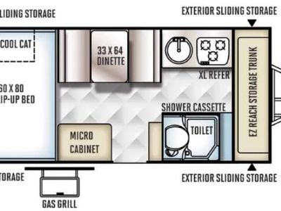 2016 Forest River RV Flagstaff Hard Side High Wall Series — side profile view