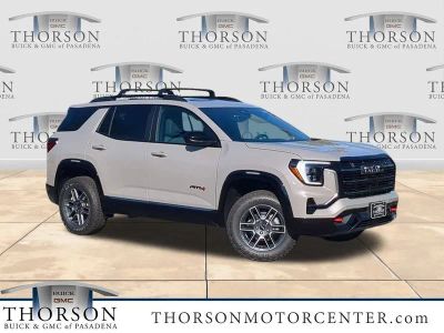 2026 GMC Terrain AT4 in Riverstone Metallic — front three-quarter view