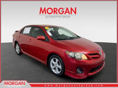 2013 Toyota Corolla S in Barcelona Red Metallic — front three-quarter view