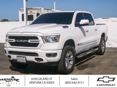 2019 RAM 1500 Big Horn/Lone Star in Bright White Clea — front three-quarter view