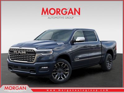 2026 Ram 1500 Limited in Blue — front three-quarter view