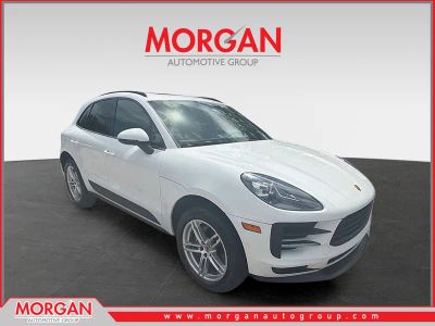 2021 Porsche Macan Base in White — front three-quarter view