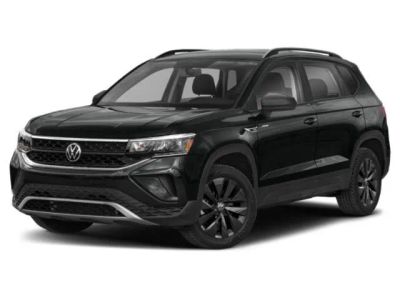2024 Volkswagen Taos S in Silver — front three-quarter view