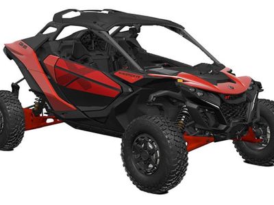 2026 Can-Am Maverick R X Legion Red in LEGION RED — front three-quarter view
