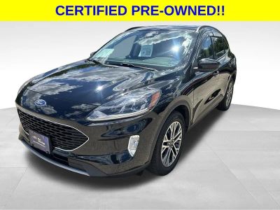 2021 Ford Escape SEL in Black Metallic — front three-quarter view