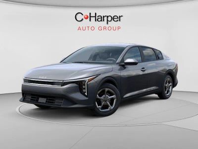 2026 Kia K4 LXS in Steel Gray — front three-quarter view