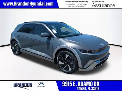 2026 Hyundai IONIQ 5 Limited in Gray — front three-quarter view