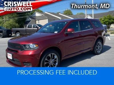 2019 Dodge Durango GT Plus AWD in Octane Red Pearlcoat — front three-quarter view