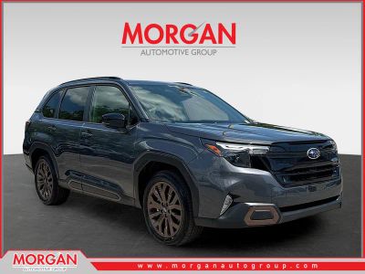 2026 Subaru Forester Sport in Magnetite Gray Metallic — front three-quarter view