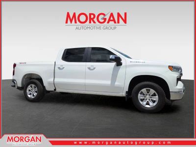 2024 Chevrolet Silverado 1500 LT in White — front three-quarter view