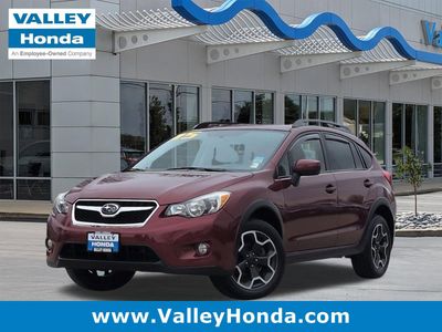 2015 Subaru XV Crosstrek 2.0i Premium AWD in Venetian Red Pearl — front three-quarter view
