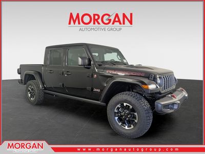 2026 Jeep Gladiator Rubicon in Black — front three-quarter view