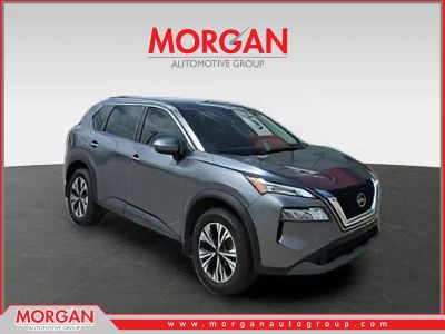 2023 Nissan Rogue SV in Gray — front three-quarter view