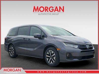 2026 Honda Odyssey EX-L in Modern Steel Metallic — front three-quarter view