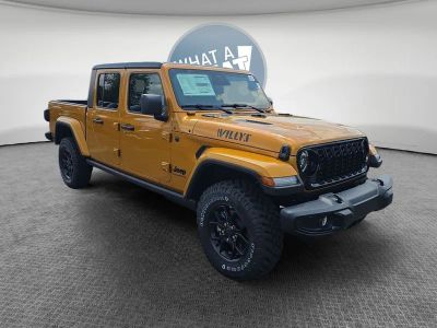 2026 Jeep Gladiator Willys in Goldilocks — front three-quarter view