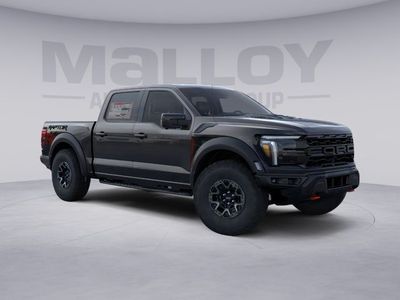 2026 Ford F-150 Raptor in Agate Black Metallic — front three-quarter view