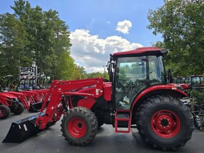 2025 TYM T5075PSC Powershuttle 75 HP Tractor with Cab &amp; Quick Attach Loader — front three-quarter view