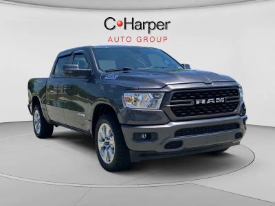2023 RAM 1500 Big Horn/Lone Star in Granite Crystal Metallic Clearcoat — front three-quarter view