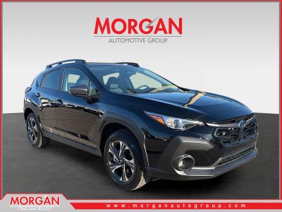 2026 Subaru Crosstrek Premium in Crystal Black Silica — front three-quarter view