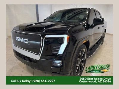 2025 GMC Sierra EV Max Range Denali in Onyx Black — front three-quarter view