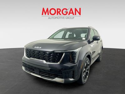 2026 Kia Sorento EX in Panthera Metal — front three-quarter view