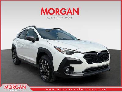2026 Subaru Crosstrek Premium in Crystal White Pearl — front three-quarter view
