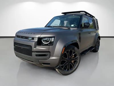 2026 Land Rover Defender 110 OCTA in Charente Grey Premium Metallic — front three-quarter view