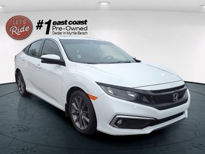 2021 Honda Civic — rear three-quarter view