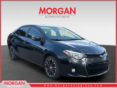 2015 Toyota Corolla S Plus in Black Sand — front three-quarter view