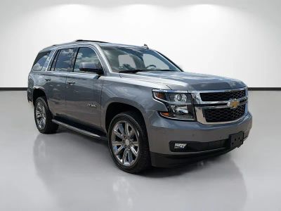 2019 Chevrolet Tahoe LT in Gray — front three-quarter view
