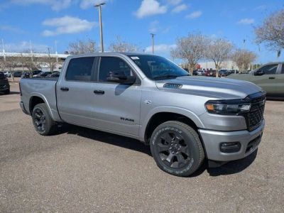 2026 RAM 1500 Big Horn/Lone Star in Billet Silver Metallic Clear-Coat Exterior Paint — front three-quarter view