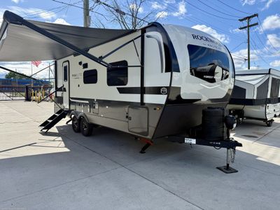 2026 Forest River Rockwood Mini Lite — front three-quarter view