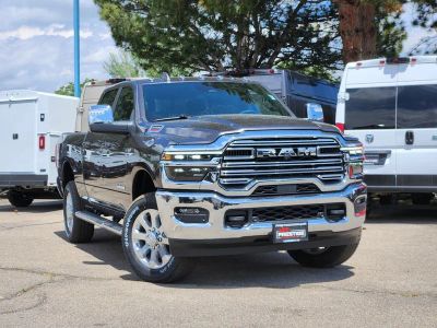 2026 RAM 2500 RAM 2500 LARAMIE CREW CAB 4X4 6'4' BOX in Granite Crystal Metallic Clear-Coat Exterior Paint — front three-quarter view
