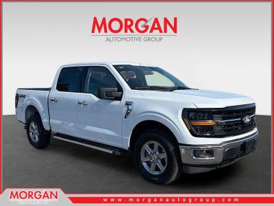 2025 Ford F-150 XLT in White — front three-quarter view