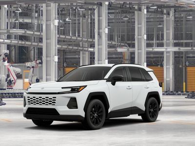 2026 Toyota RAV4 XLE Premium in Ice Cap — front three-quarter view