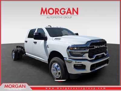 2026 Ram 3500 Tradesman in White — front three-quarter view