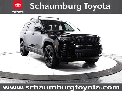 2024 Jeep Grand Cherokee L Altitude X in Black — front three-quarter view