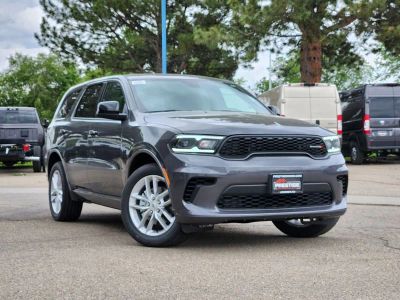 2026 Dodge Durango DURANGO GT AWD in Vapor Gray Exterior Paint — front three-quarter view
