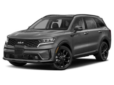 2022 Kia Sorento SX in Glacial White Pearl — front three-quarter view