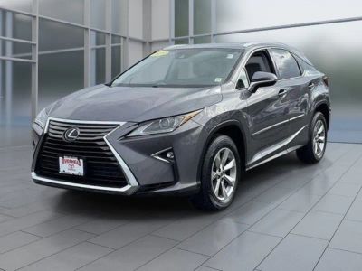2019 Lexus RX 350 in Gray Pearl — front three-quarter view