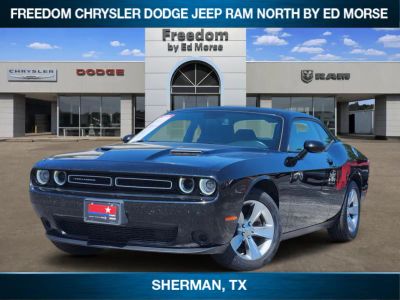 2022 Dodge Challenger SXT in Pitch Black Clearcoat — front three-quarter view