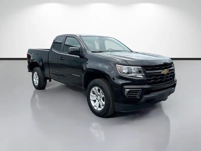 2022 Chevrolet Colorado LT in Black — front three-quarter view