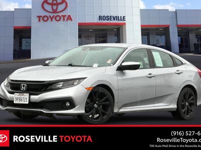 2020 Honda Civic — front three-quarter view