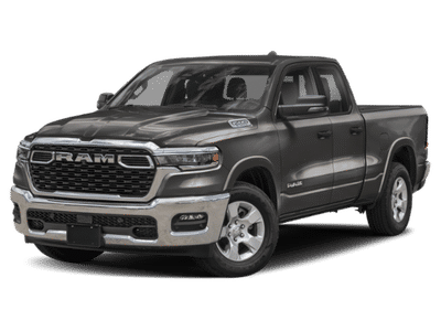 2026 Ram 1500 Big Horn in Granite Crystal Metallic Clearcoat — front three-quarter view