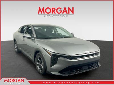 2026 Kia K4 LXS in Steel Gray — front three-quarter view