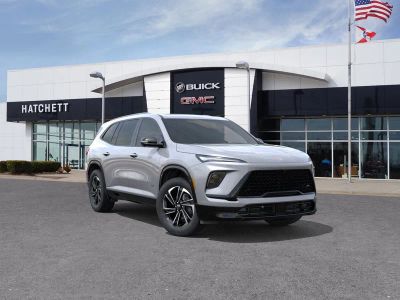 2026 Buick Enclave Sport Touring in Moonstone Gray Metallic — front three-quarter view
