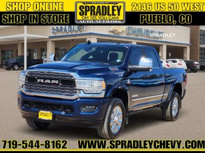 2024 RAM 2500 Limited in Blue — front three-quarter view