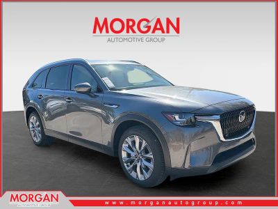 2026 Mazda CX-90 PHEV Preferred in Gray — front three-quarter view