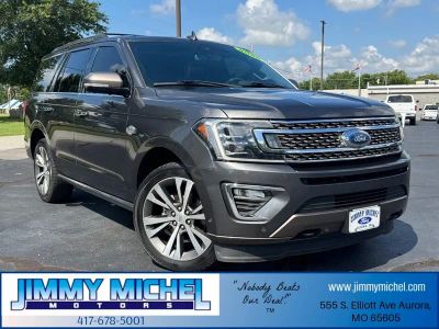 2020 Ford Expedition King Ranch in Magnetic — front three-quarter view