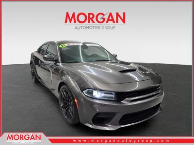 2021 Dodge Charger Scat Pack Widebody in Granite Pearlcoat — front three-quarter view